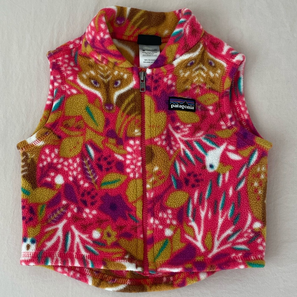 Patagonia baby girl fleece vest